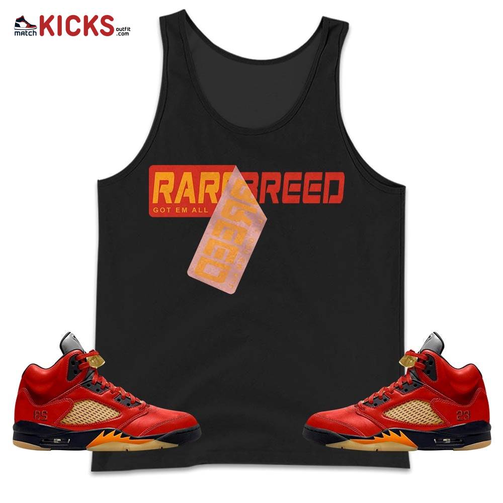 Rare Breed Sticker Sneaker Shirt Match 5 Dunk On Mars, Jordan 5 Mars For Her MKO Tank Top Rare Breed Sticker Sneaker Shirt Match 5 Dunk On Mars, Jordan 5 Mars For Her MKO Tank Top