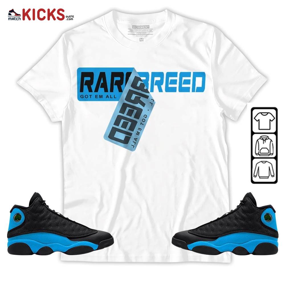 Rare Breed Sticker Sneaker Shirt Match Black University Blue 13s, Jordan 13 Black University Blue 2022 MKO Hoodie Rare Breed Sticker Sneaker Shirt Match Black University Blue 13s, Jordan 13 Black University Blue 2022 MKO Hoodie