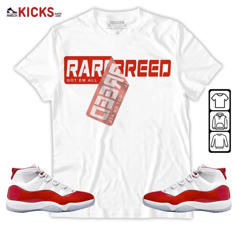 Rare Breed Sticker Sneaker Shirt Match Cherry 11s, Jordan 11 Retro Cherry MKO Hoodie Rare Breed Sticker Sneaker Shirt Match Cherry 11s, Jordan 11 Retro Cherry MKO Hoodie