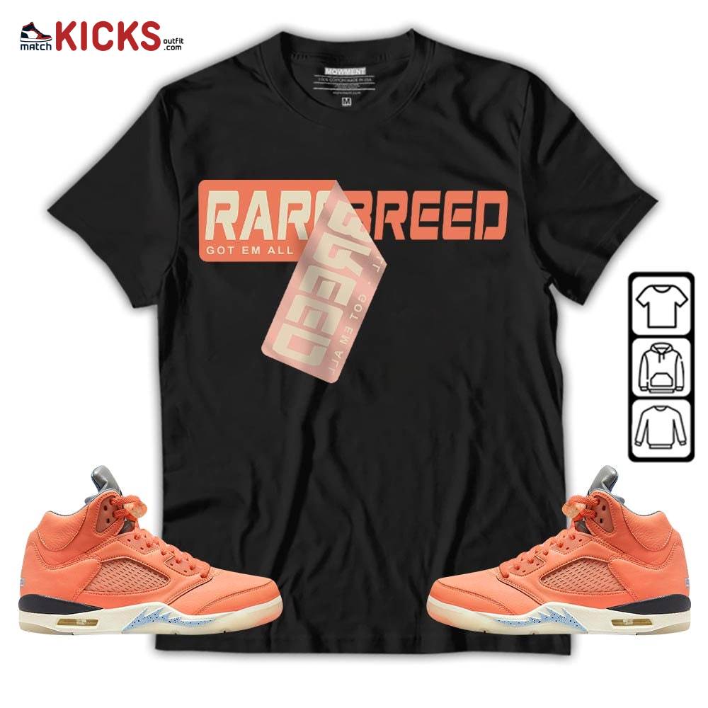 Rare Breed Sticker Sneaker Shirt Match Crimson Bliss 5s, Jordan 5 DJ Khaled Crimson Bliss MKO T-Shirt