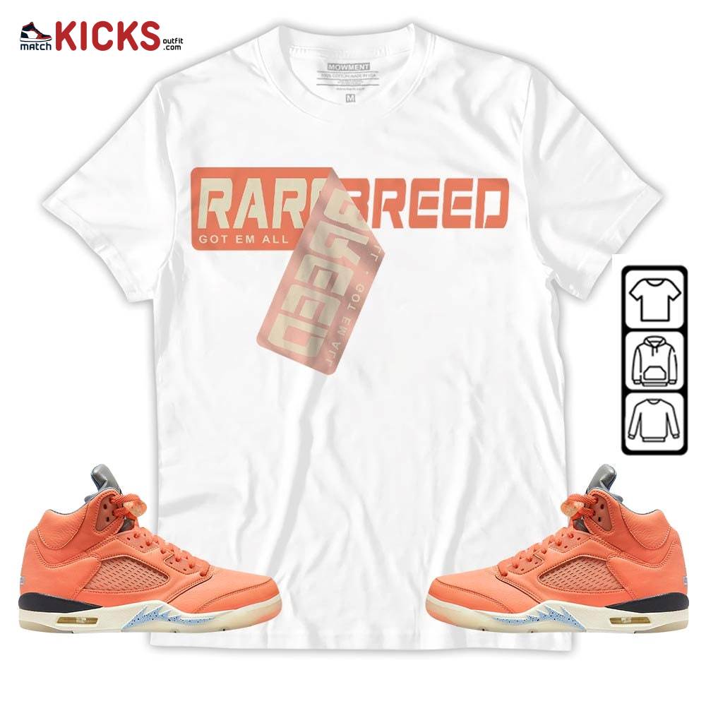Rare Breed Sticker Sneaker Shirt Match Crimson Bliss 5s, Jordan 5 DJ Khaled Crimson Bliss MKO T-Shirt