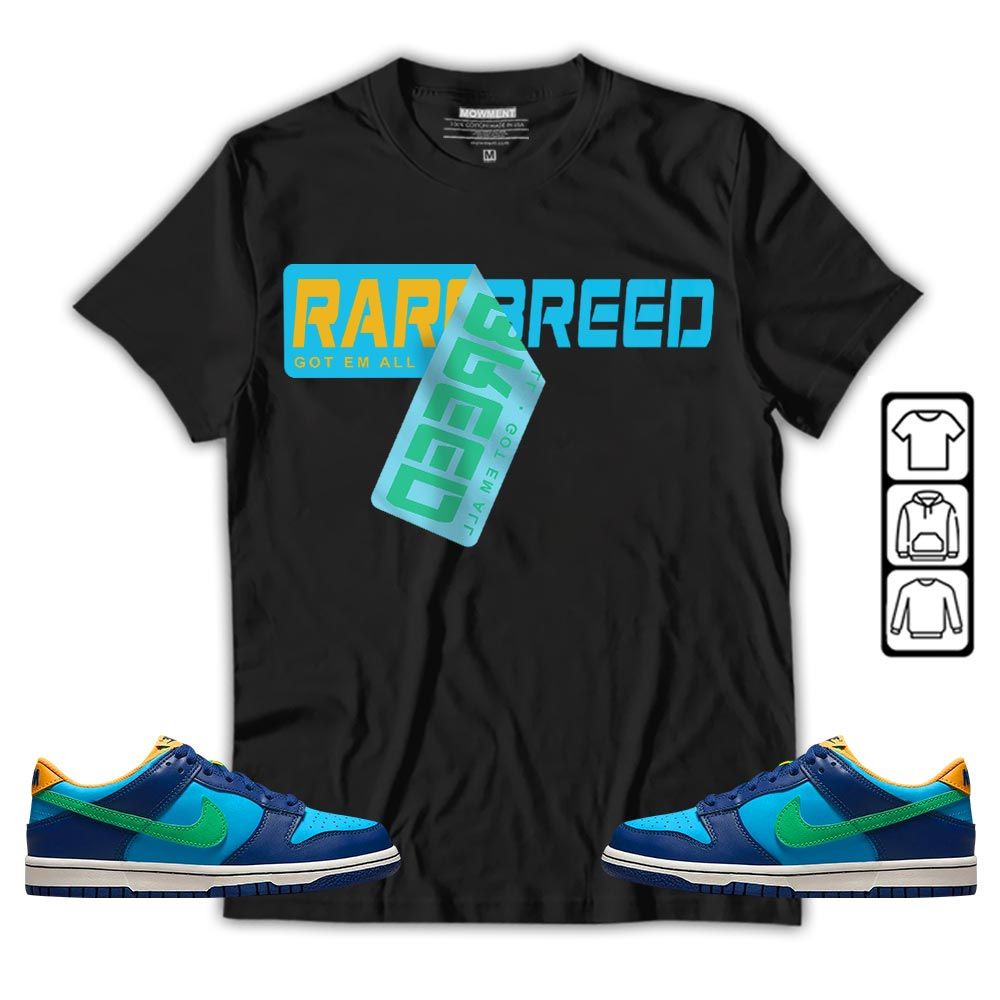 Rare Breed Sticker Sneaker Shirt Match Dunk Low GS Kyrie, Dunk Low GS Electric Algae MKO T-Shirt
