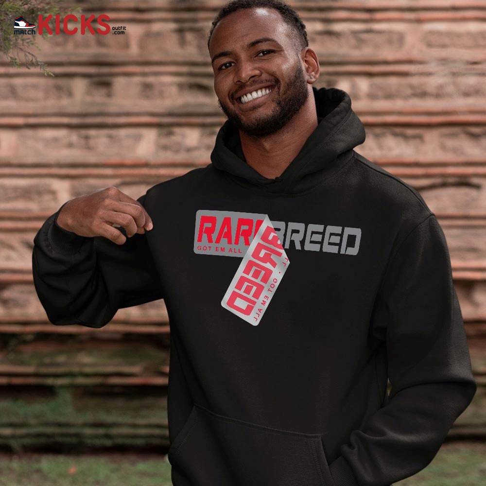 Rare Breed Sticker Sneaker Shirt Match Grey Fire Red 9s, Jordan 9 Retro Fire Red MKO Sweatshirt Rare Breed Sticker Sneaker Shirt Match Grey Fire Red 9s, Jordan 9 Retro Fire Red MKO Sweatshirt