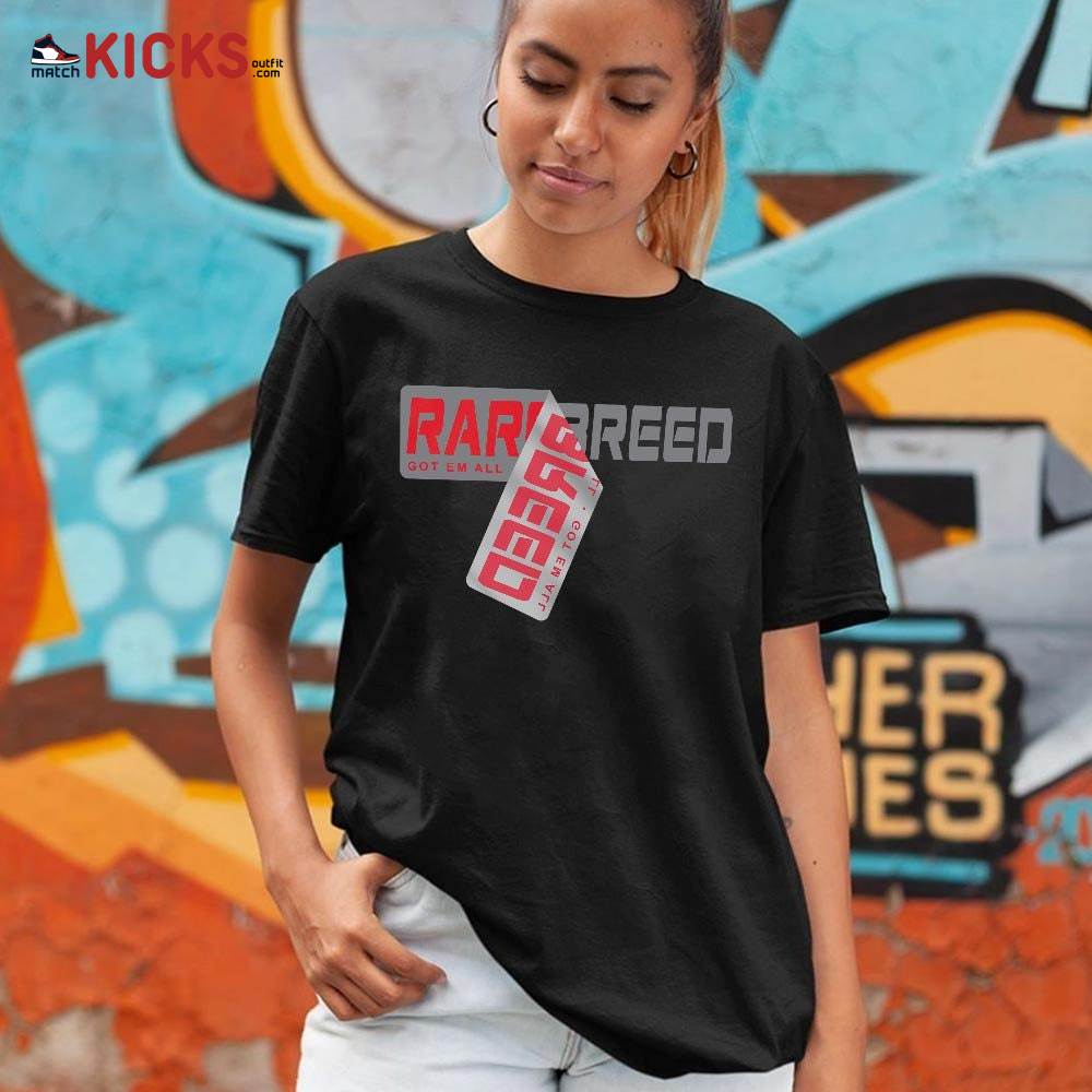 Rare Breed Sticker Sneaker Shirt Match Grey Fire Red 9s, Jordan 9 Retro Fire Red MKO T-Shirt Rare Breed Sticker Sneaker Shirt Match Grey Fire Red 9s, Jordan 9 Retro Fire Red MKO T-Shirt