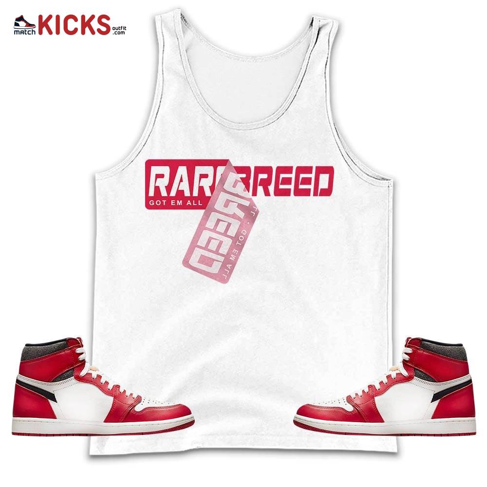 Rare Breed Sticker Sneaker Shirt Match High OG Chicago 1s, Jordan 1 Lost & Found Chicago MKO Tank Top Rare Breed Sticker Sneaker Shirt Match High OG Chicago 1s, Jordan 1 Lost & Found Chicago MKO Tank Top