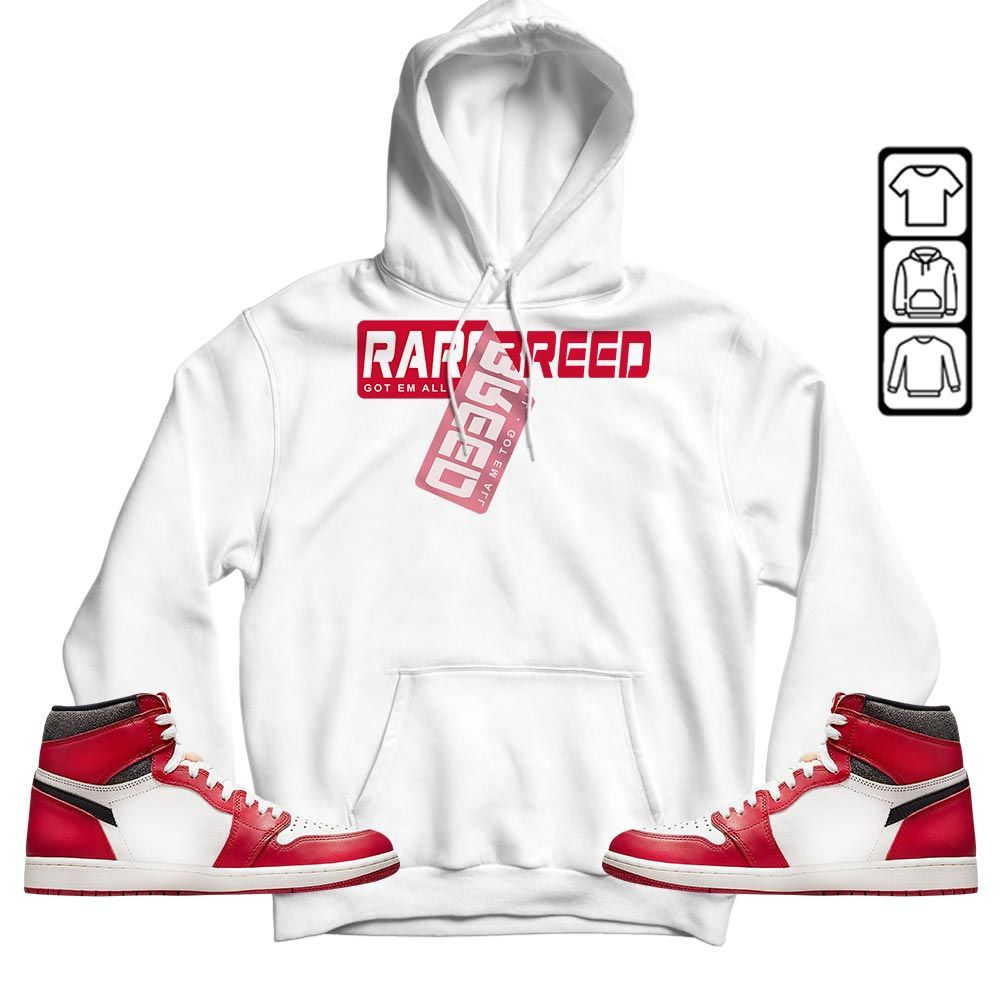 Rare Breed Sticker Sneaker Shirt Match High OG Chicago 1s, Jordan 1 Lost Found Chicago MKO T-Shirt