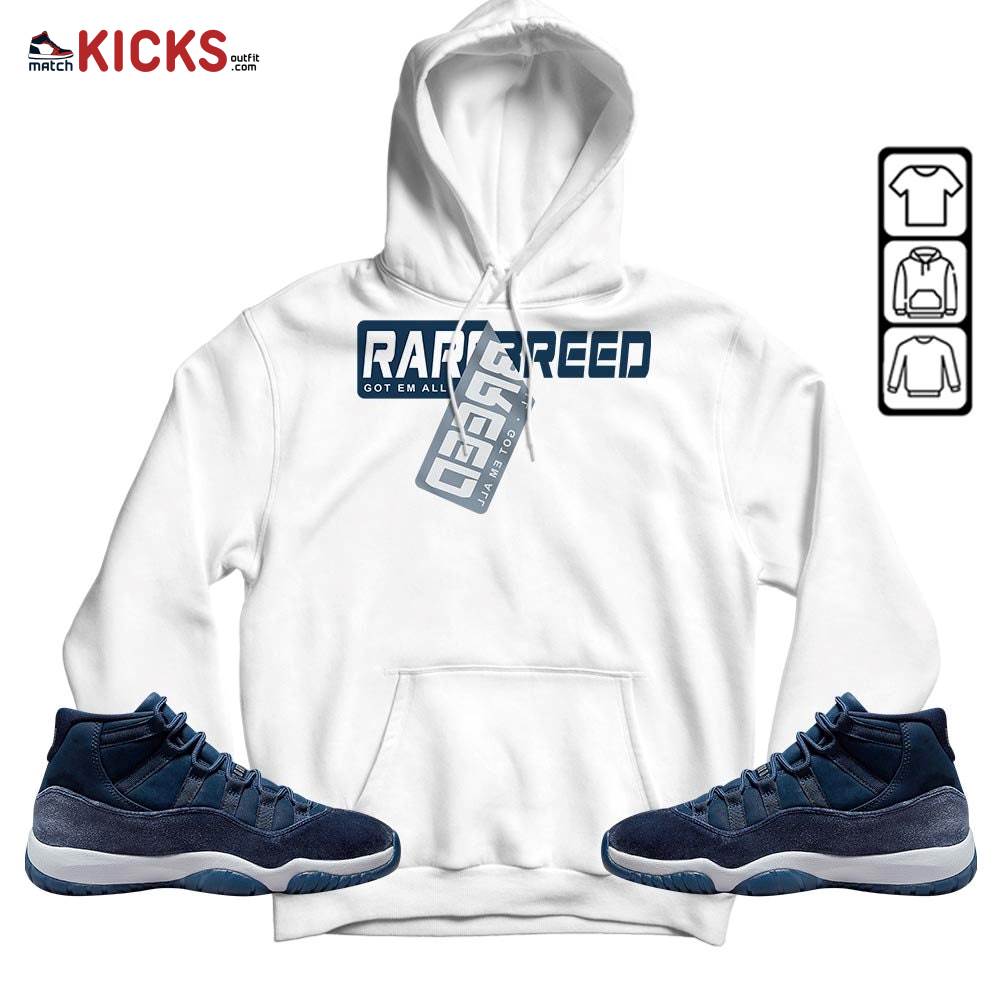 Rare Breed Sticker Sneaker Shirt Match Midnight Navy 11s, Jordan 11 Retro Midnight Navy MKO Sweatshirt Rare Breed Sticker Sneaker Shirt Match Midnight Navy 11s, Jordan 11 Retro Midnight Navy MKO Sweatshirt