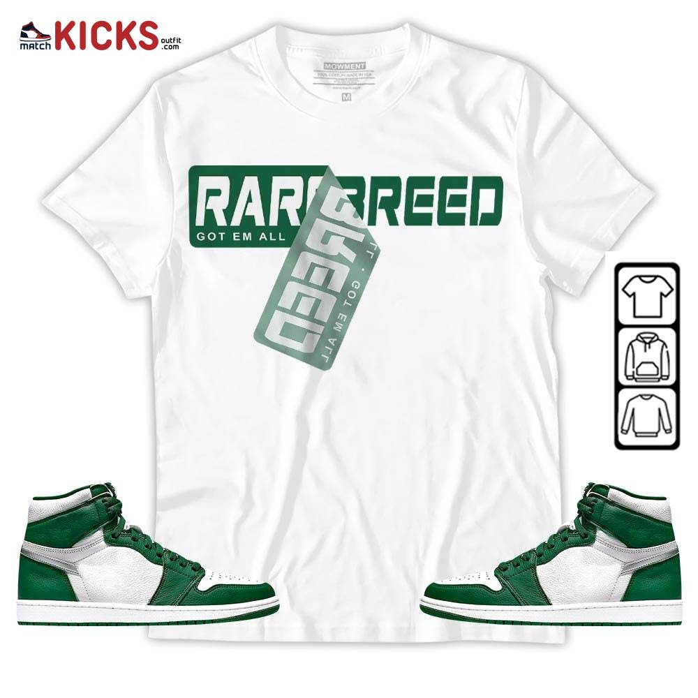 Rare Breed Sticker Sneaker Shirt Match OG Gorge Green 1s, Jordan 1 Retro High Gorge Green MKO T-Shirt Rare Breed Sticker Sneaker Shirt Match OG Gorge Green 1s, Jordan 1 Retro High Gorge Green MKO T-Shirt
