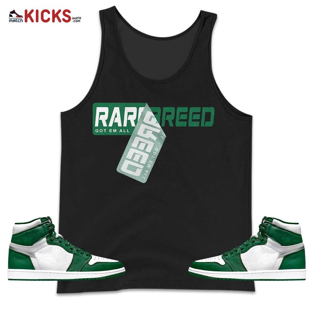 Rare Breed Sticker Sneaker Shirt Match OG Gorge Green 1s, Jordan 1 Retro High Gorge Green MKO Tank Top Rare Breed Sticker Sneaker Shirt Match OG Gorge Green 1s, Jordan 1 Retro High Gorge Green MKO Tank Top