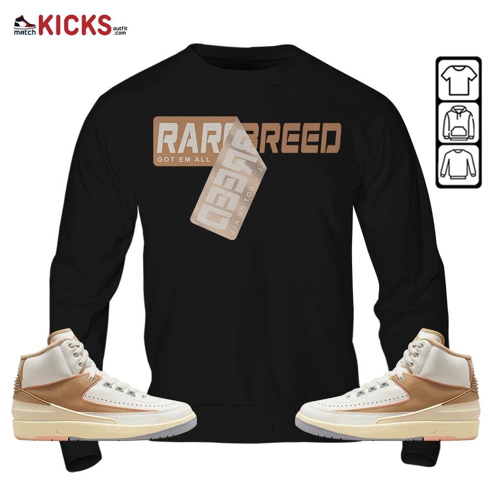 Rare Breed Sticker Sneaker Shirt Match Retro Craft 2s, Jordan 2 Craft MKO T-Shirt Rare Breed Sticker Sneaker Shirt Match Retro Craft 2s, Jordan 2 Craft MKO T-Shirt