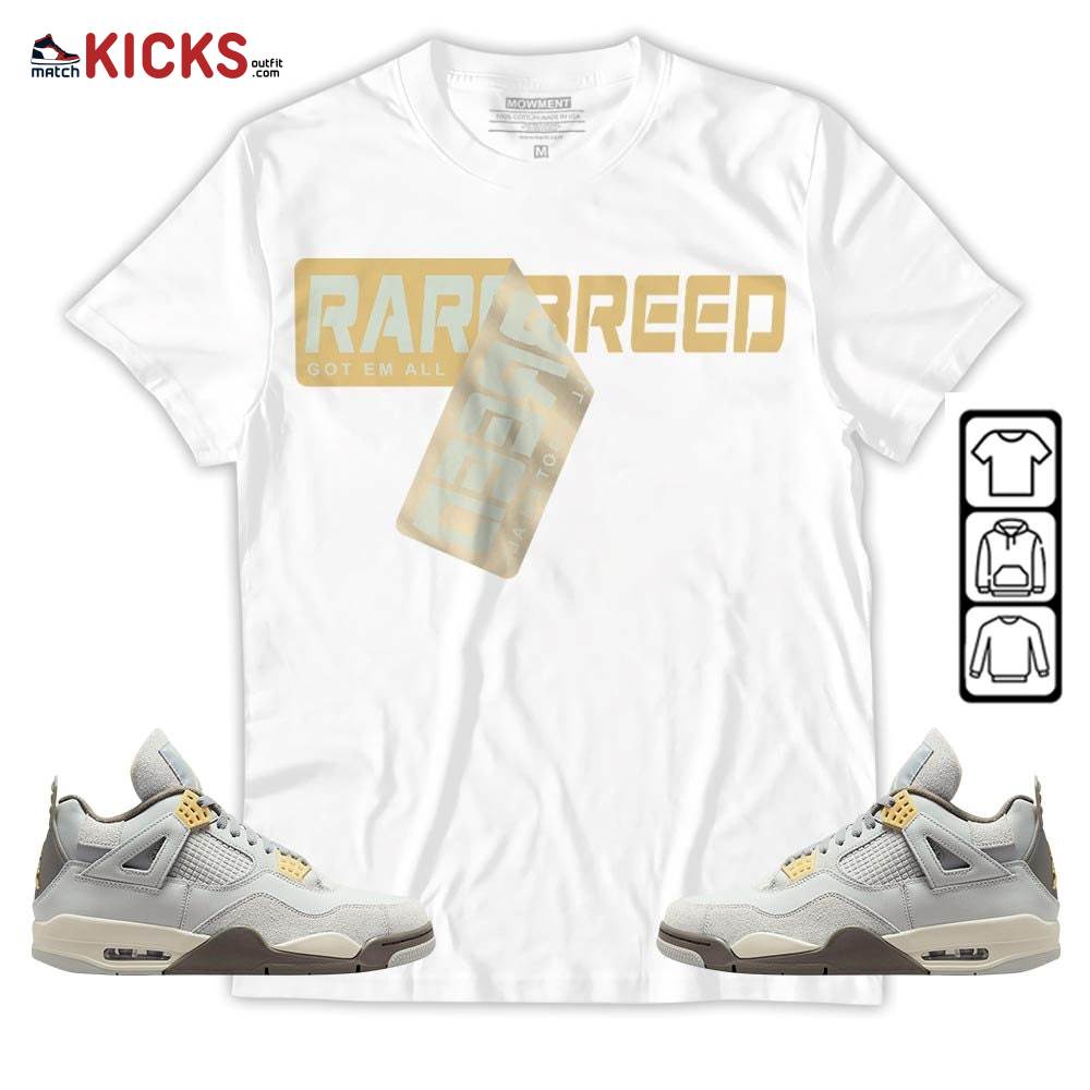 Rare Breed Sticker Sneaker Shirt Match Retro Craft 4s, Jordan 4 Craft Photon Dust MKO T-Shirt