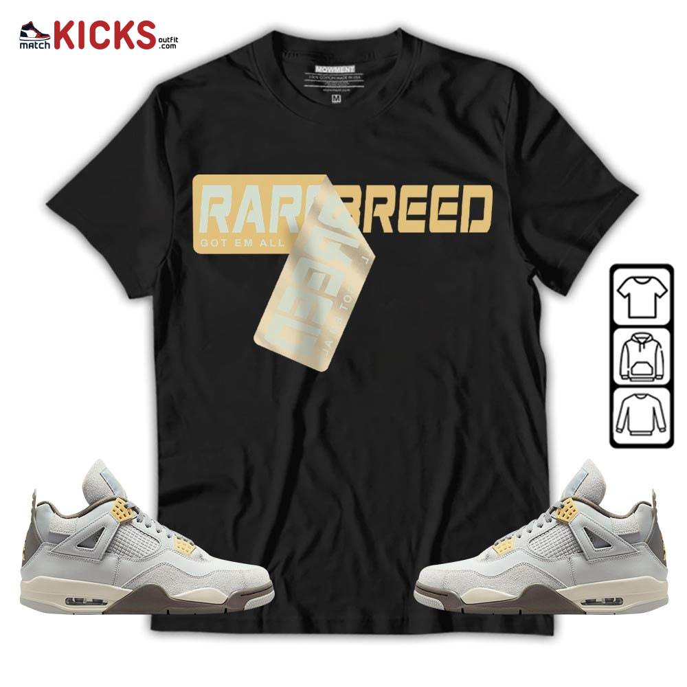 Rare Breed Sticker Sneaker Shirt Match Retro Craft 4s, Jordan 4 Craft Photon Dust MKO T-Shirt Rare Breed Sticker Sneaker Shirt Match Retro Craft 4s, Jordan 4 Craft Photon Dust MKO T-Shirt