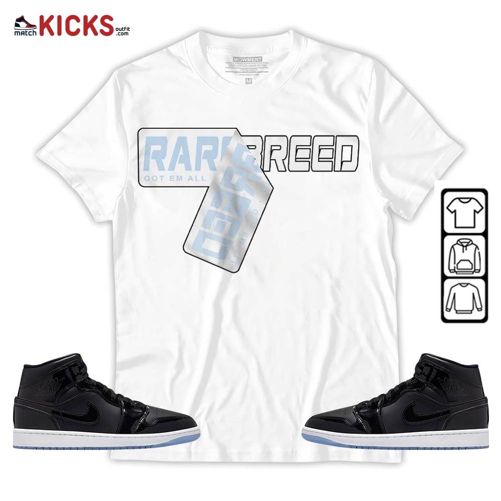 Rare Breed Sticker Sneaker Shirt Match Space Jam 1s, Jordan 1 Mid Space Jam MKO T-Shirt