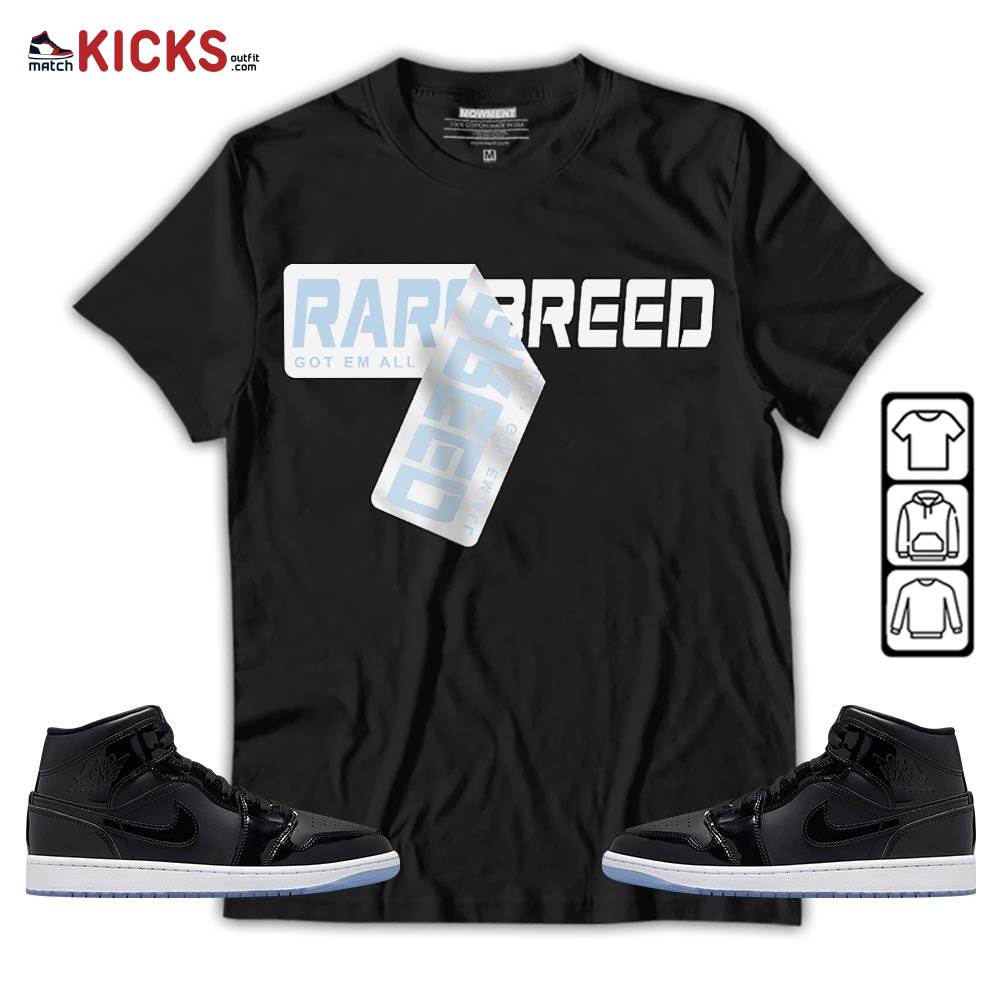 Rare Breed Sticker Sneaker Shirt Match Space Jam 1s, Jordan 1 Mid Space Jam MKO T-Shirt Rare Breed Sticker Sneaker Shirt Match Space Jam 1s, Jordan 1 Mid Space Jam MKO T-Shirt