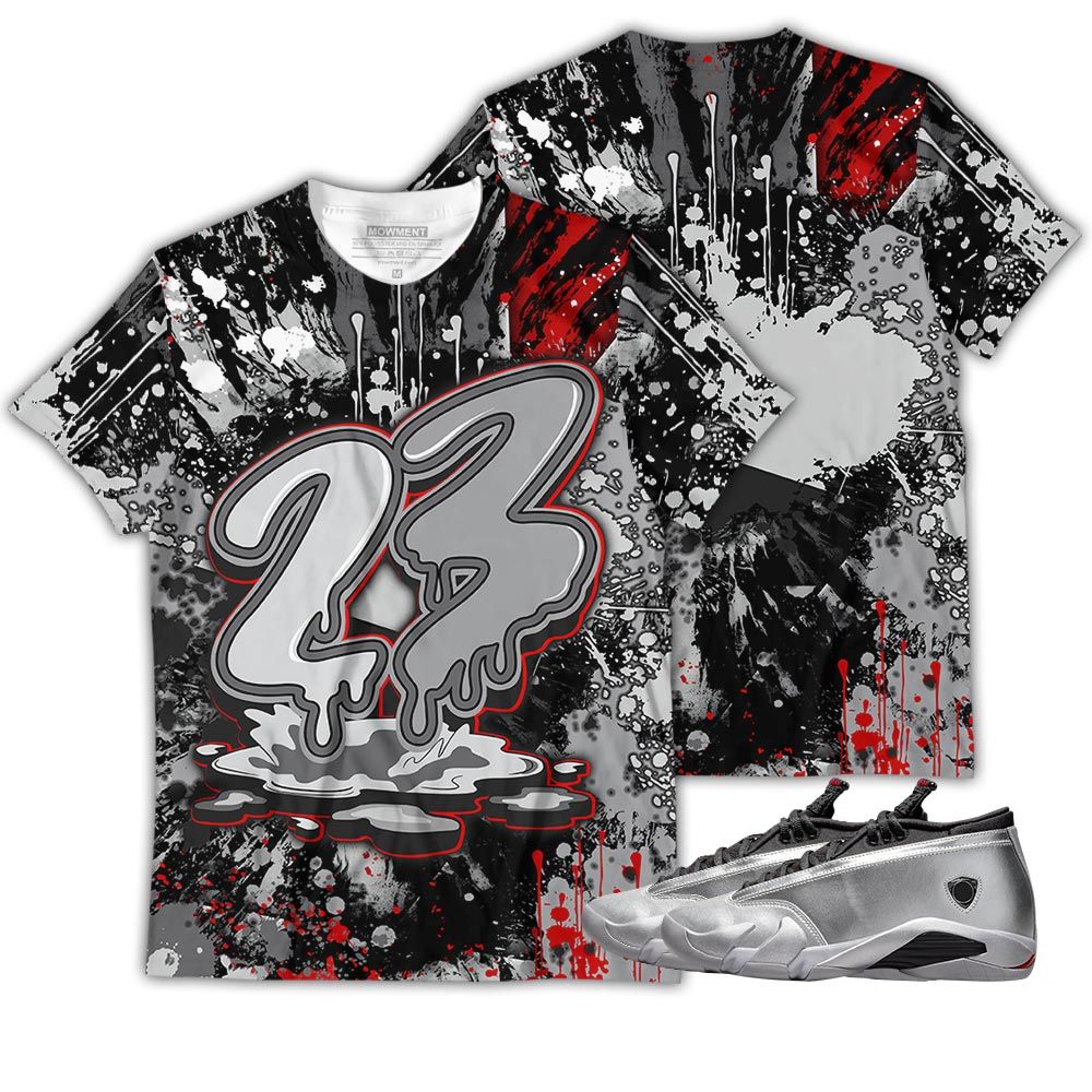 Rb01Hd 23 Drip Sneaker Shirt Match 14 Low Metallic Silver, Jordan 14 Metallic Silver Hoodie Sweatshirt Tee All Over Print MKO Shirt Rb01Hd 23 Drip Sneaker Shirt Match 14 Low Metallic Silver, Jordan 14 Metallic Silver Hoodie Sweatshirt Tee All Over Print MKO Shirt