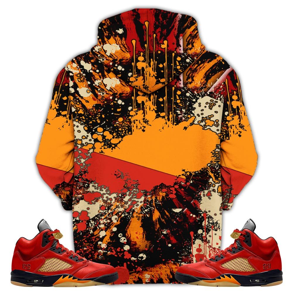 Rb01Hd 23 Drip Sneaker Shirt Match Retro Mars For Her 5S, Jordan 5 Mars For Her Hoodie Sweatshirt Tee All Over Print MKO Shirt