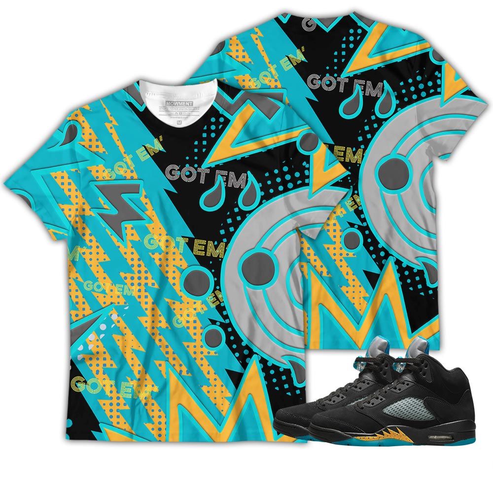 Retro Vintage 90S Sneaker Shirt Match 2023 Retro Aqua 5S, Jordan 5 Aqua Hoodie Sweatshirt Tee All Over Print MKO Shirt Retro Vintage 90S Sneaker Shirt Match 2023 Retro Aqua 5S, Jordan 5 Aqua Hoodie Sweatshirt Tee All Over Print MKO Shirt