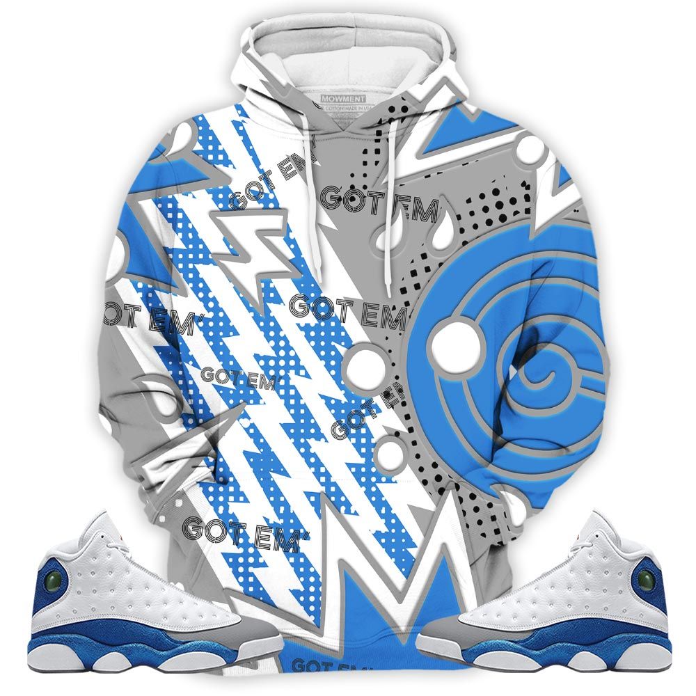 Retro Vintage 90S Sneaker Shirt Match French Blue 13S, Jordan 13 French Blue Hoodie Sweatshirt Tee All Over Print MKO Shirt Retro Vintage 90S Sneaker Shirt Match French Blue 13S, Jordan 13 French Blue Hoodie Sweatshirt Tee All Over Print MKO Shirt