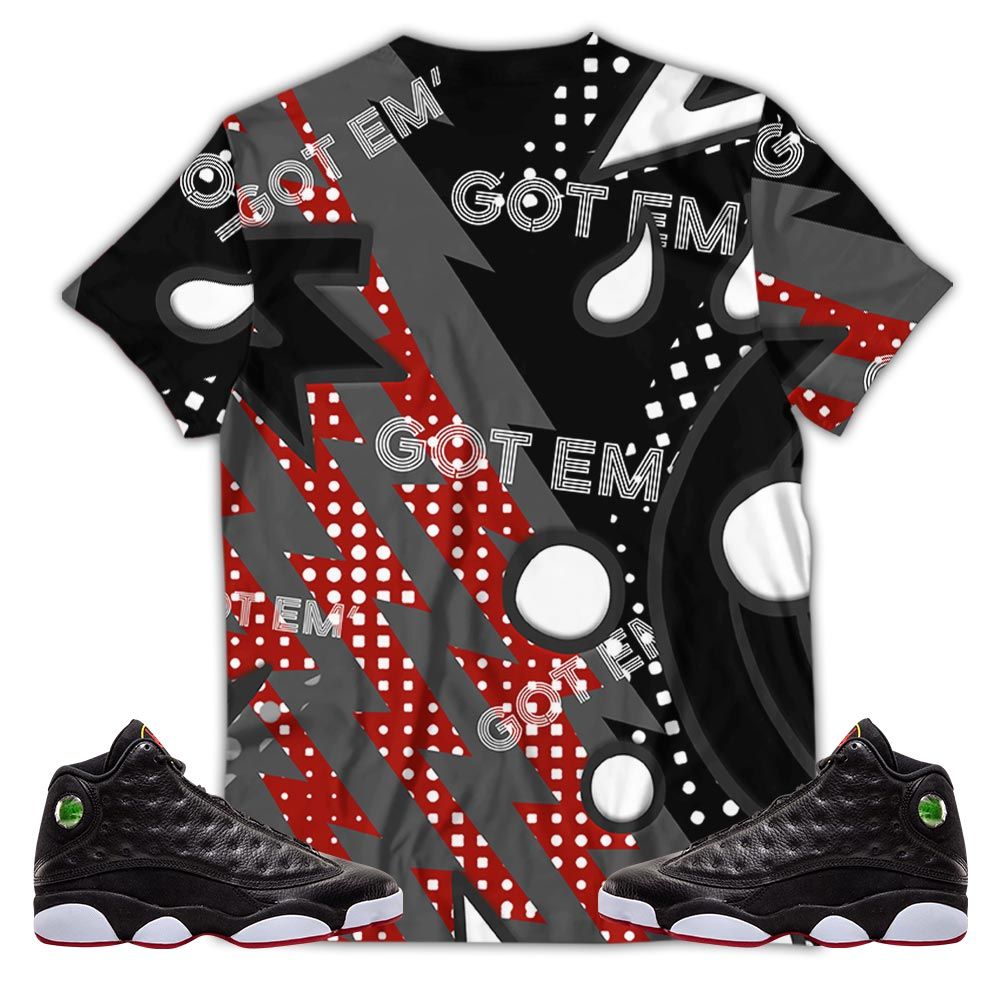 Retro Vintage 90s Sneaker Shirt Match Retro Playoffs 13s, Jordan 13 Playoffs MKO T-Shirt