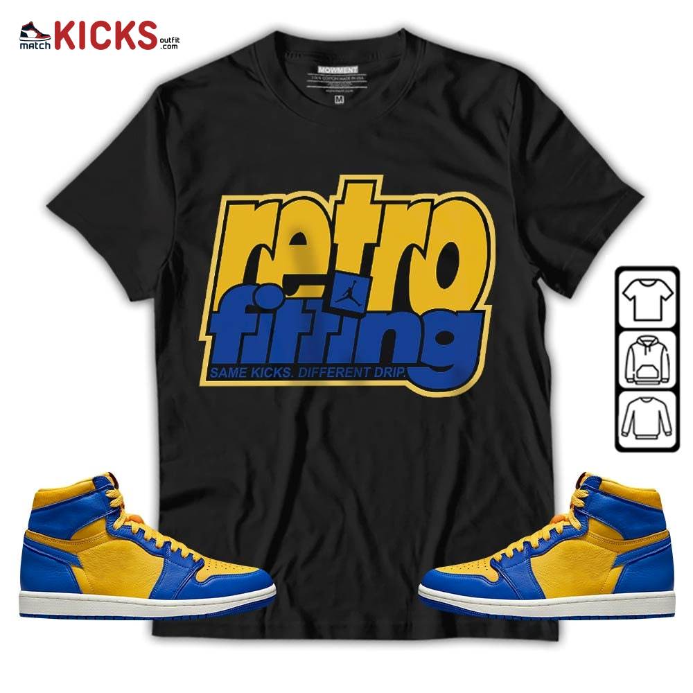 Retrofitting Got Em Sneaker Shirt Match 2023 Laney 1s, Jordan 1 Retro High Laney MKO T-Shirt