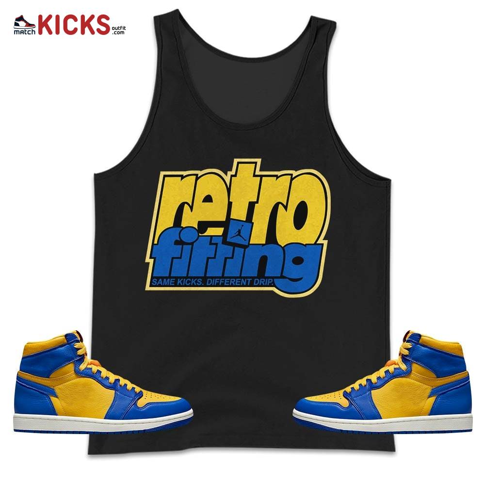 Retrofitting Got Em Sneaker Shirt Match 2023 Laney 1s, Jordan 1 Retro High Laney MKO Tank Top