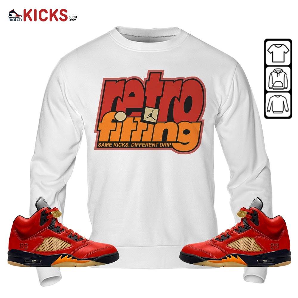 Retrofitting Got Em Sneaker Shirt Match 5 Dunk On Mars, Jordan 5 Mars For Her MKO Hoodie Retrofitting Got Em Sneaker Shirt Match 5 Dunk On Mars, Jordan 5 Mars For Her MKO Hoodie