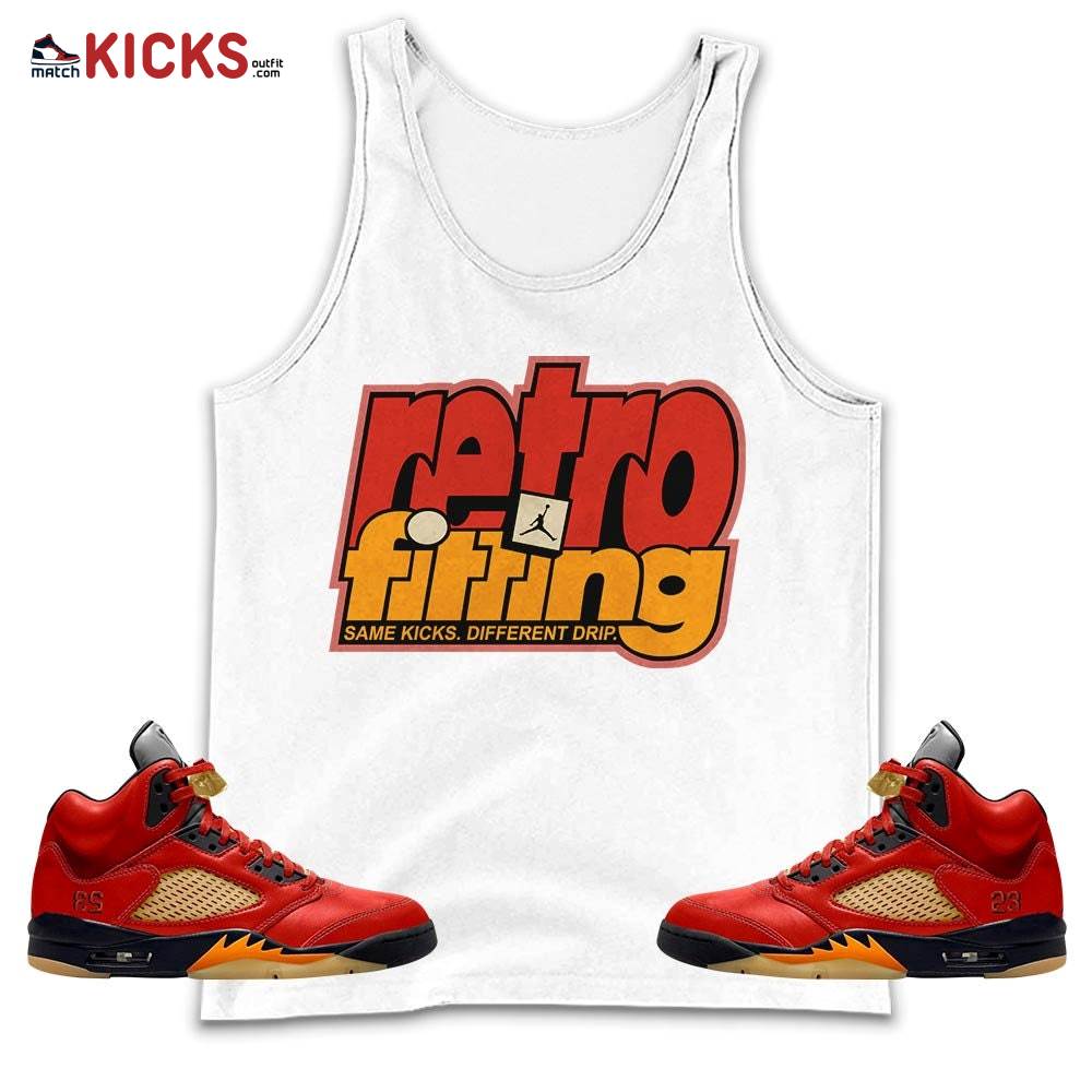 Retrofitting Got Em Sneaker Shirt Match 5 Dunk On Mars, Jordan 5 Mars For Her MKO Tank Top Retrofitting Got Em Sneaker Shirt Match 5 Dunk On Mars, Jordan 5 Mars For Her MKO Tank Top