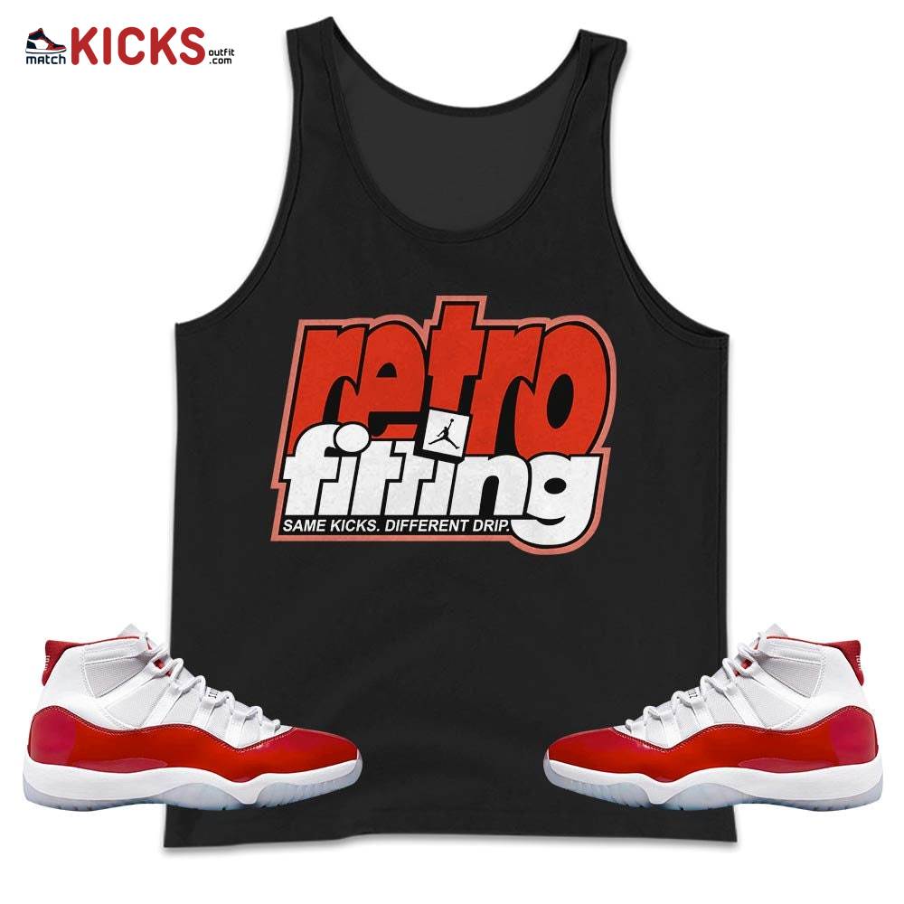Retrofitting Got Em Sneaker Shirt Match Cherry 11s, Jordan 11 Retro Cherry MKO Tank Top
