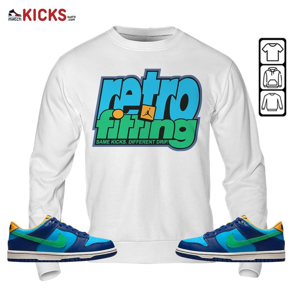 Retrofitting Got Em Sneaker Shirt Match Dunk Low GS Kyrie, Dunk Low GS Electric Algae MKO Sweatshirt Retrofitting Got Em Sneaker Shirt Match Dunk Low GS Kyrie, Dunk Low GS Electric Algae MKO Sweatshirt