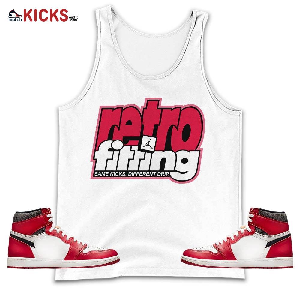Retrofitting Got Em Sneaker Shirt Match High OG Chicago 1s, Jordan 1 Lost & Found Chicago MKO Tank Top