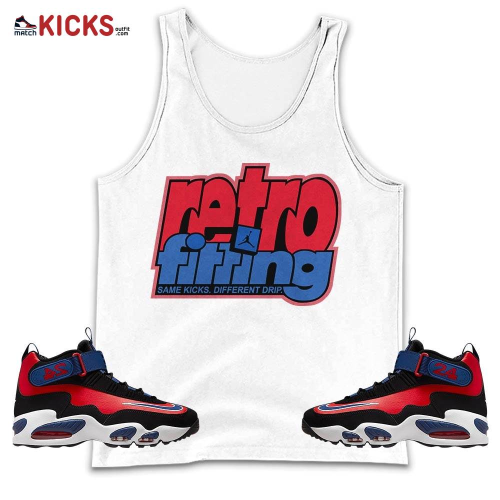 Retrofitting Got Em Sneaker Shirt Match Max 1 Navy Red Black, Air Griffey Max 1 Black Red Navy Blue MKO Tank Top Retrofitting Got Em Sneaker Shirt Match Max 1 Navy Red Black, Air Griffey Max 1 Black Red Navy Blue MKO Tank Top