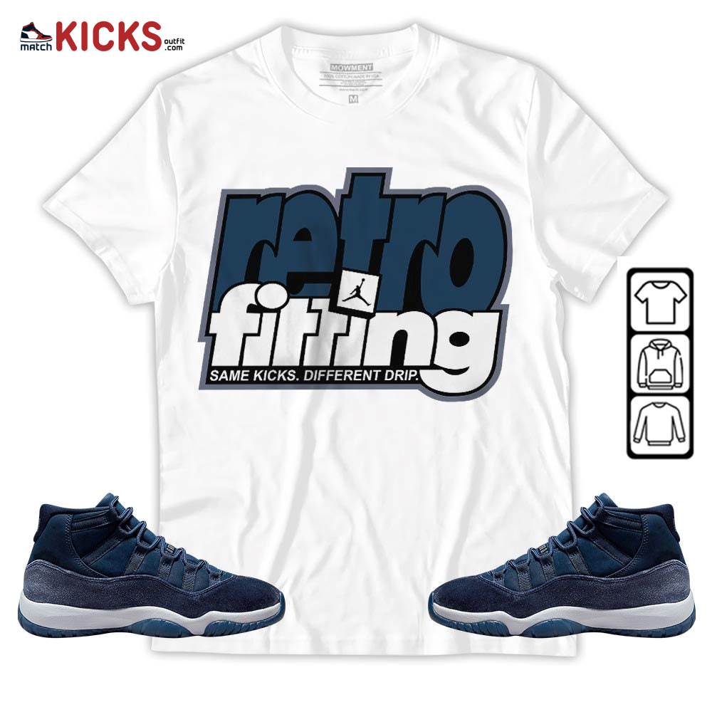 Retrofitting Got Em Sneaker Shirt Match Midnight Navy 11s, Jordan 11 Retro Midnight Navy MKO T-Shirt Retrofitting Got Em Sneaker Shirt Match Midnight Navy 11s, Jordan 11 Retro Midnight Navy MKO T-Shirt