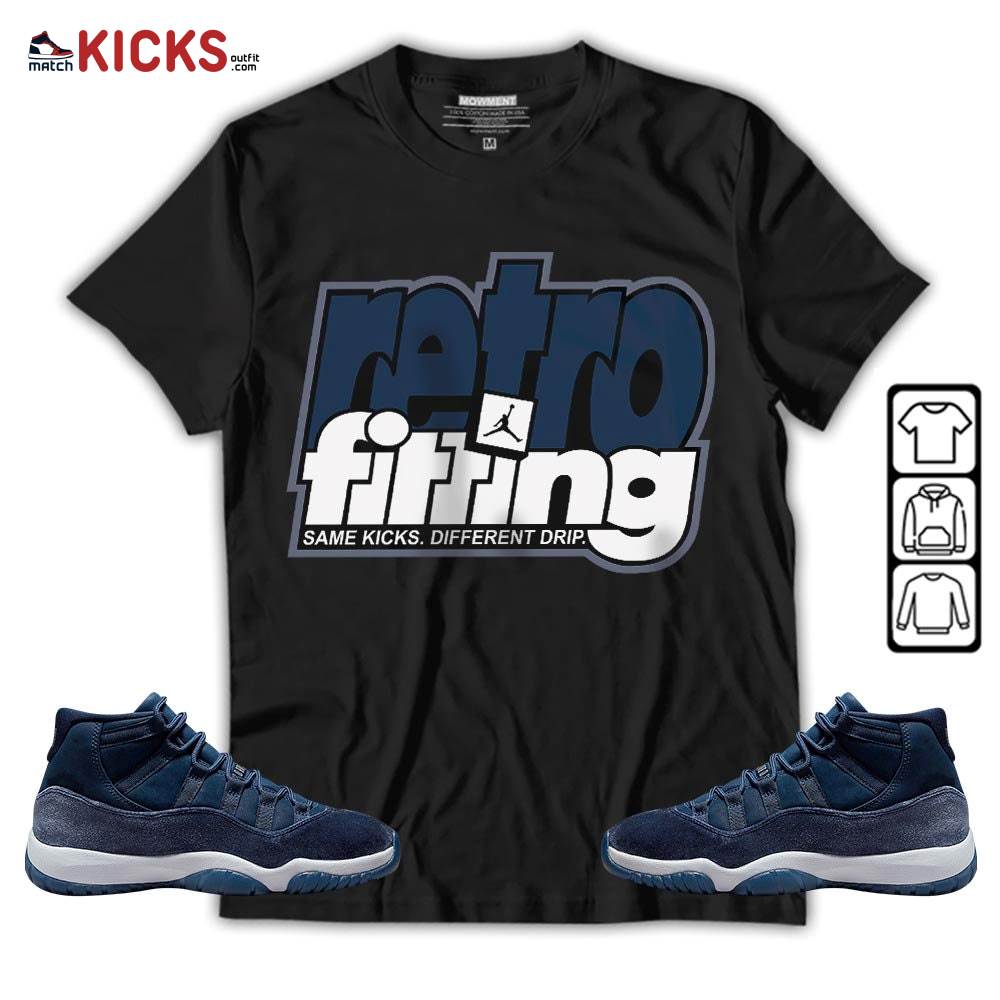 Retrofitting Got Em Sneaker Shirt Match Midnight Navy 11s, Jordan 11 Retro Midnight Navy MKO T-Shirt