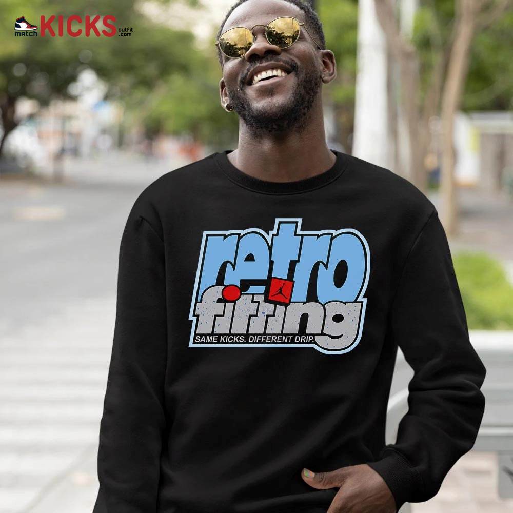 Retrofitting Got Em Sneaker Shirt Match Retro University Blue 5s, Jordan 5 University Blue MKO T-Shirt Retrofitting Got Em Sneaker Shirt Match Retro University Blue 5s, Jordan 5 University Blue MKO T-Shirt