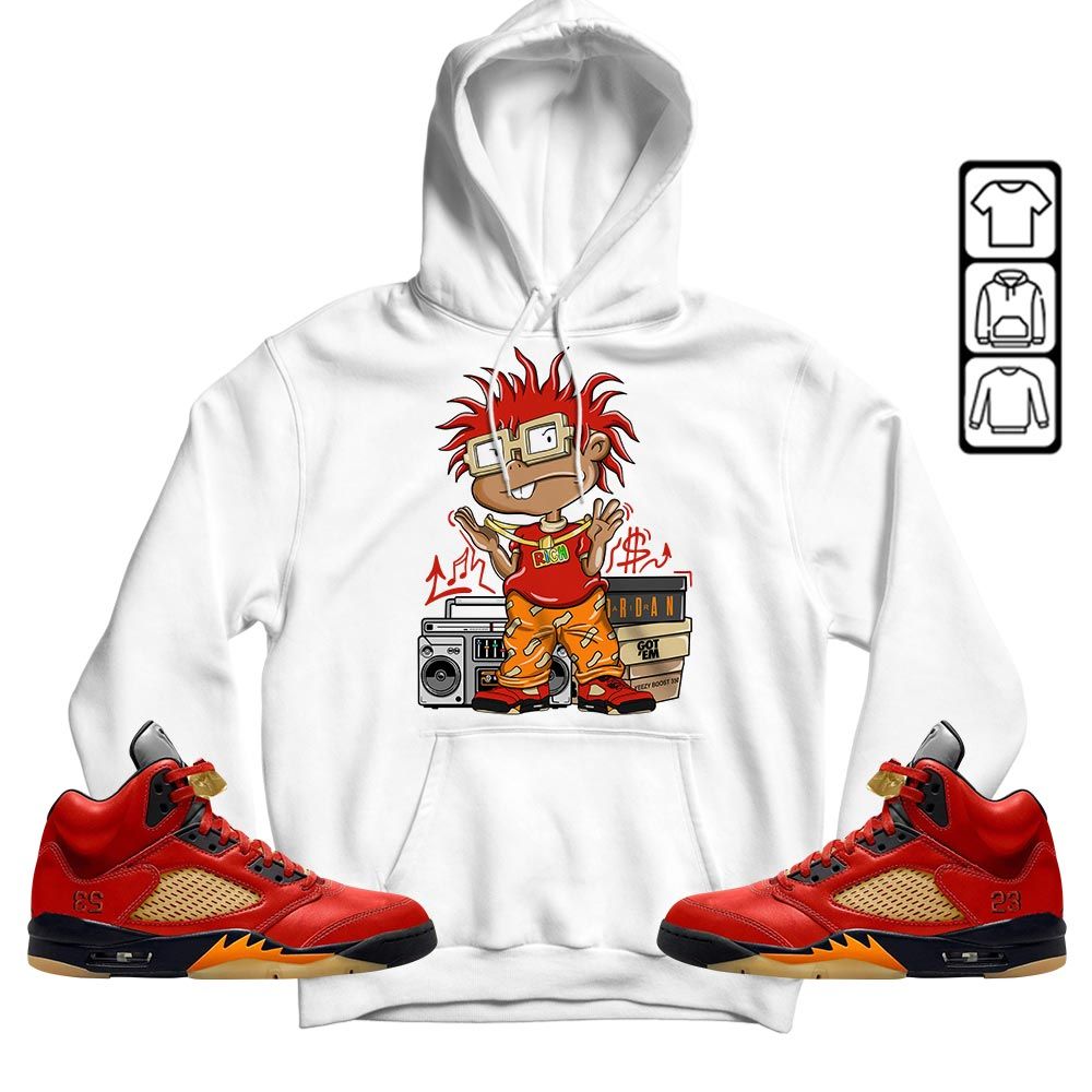 Rich Cartoon 90s Sneaker Shirt Match 5 Dunk On Mars, Jordan 5 Mars For Her MKO T-Shirt