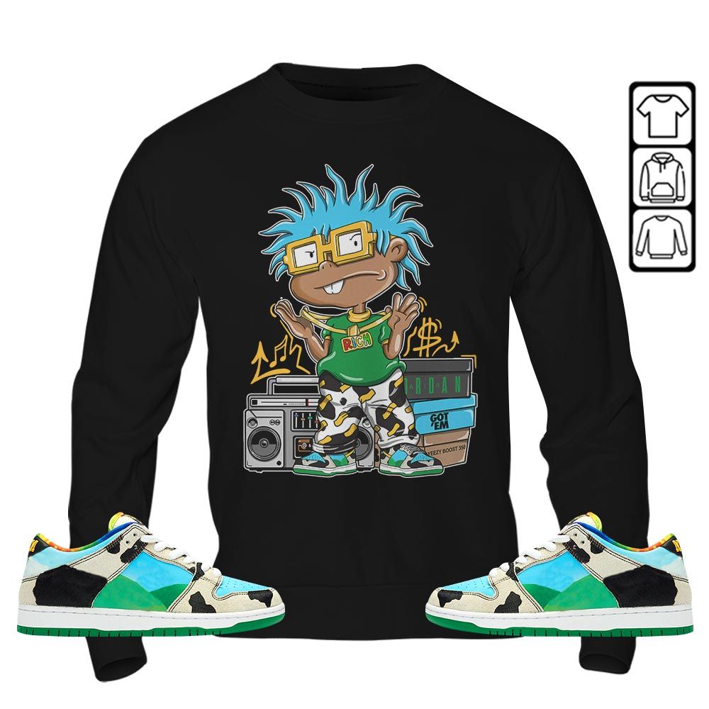 Rich Cartoon 90s Sneaker Shirt Match Chunky Dunky, SB Dunk Chunky Dunky MKO T-Shirt Rich Cartoon 90s Sneaker Shirt Match Chunky Dunky, SB Dunk Chunky Dunky MKO T-Shirt