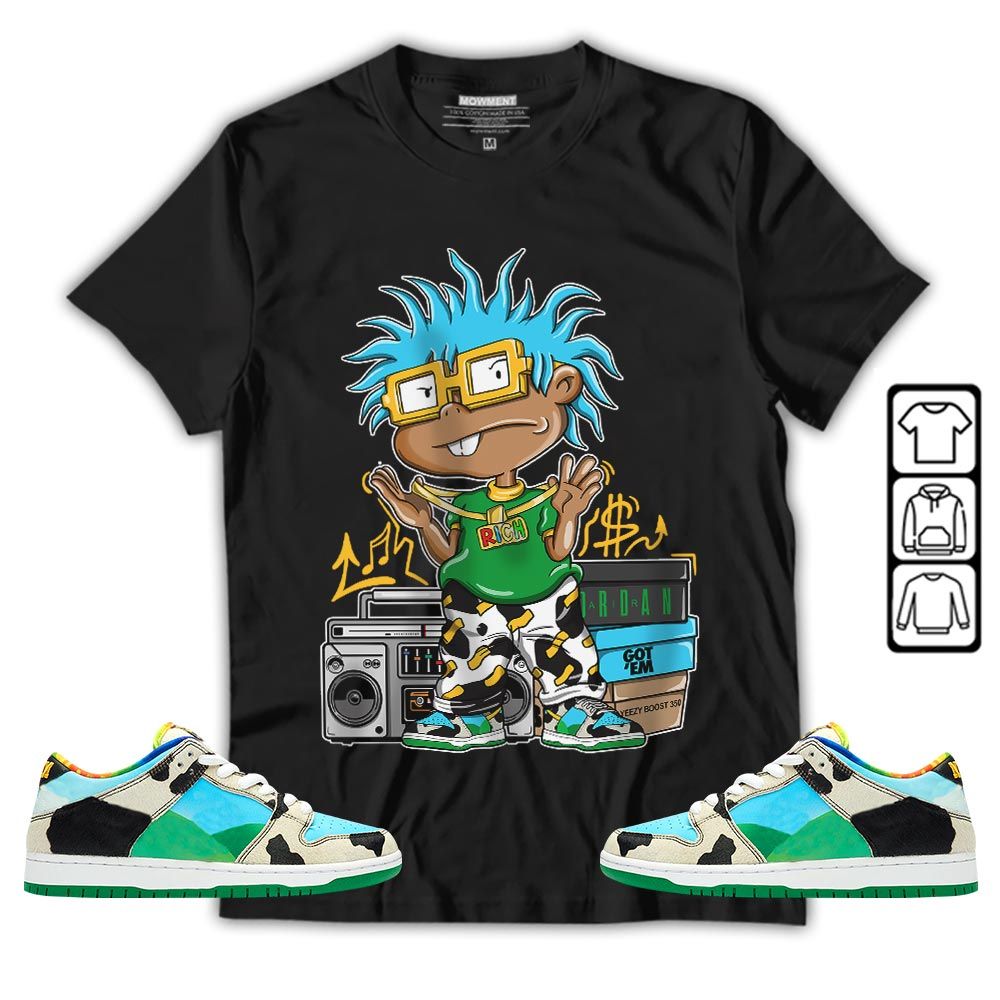 Rich Cartoon 90s Sneaker Shirt Match Chunky Dunky, SB Dunk Chunky Dunky MKO T-Shirt Rich Cartoon 90s Sneaker Shirt Match Chunky Dunky, SB Dunk Chunky Dunky MKO T-Shirt