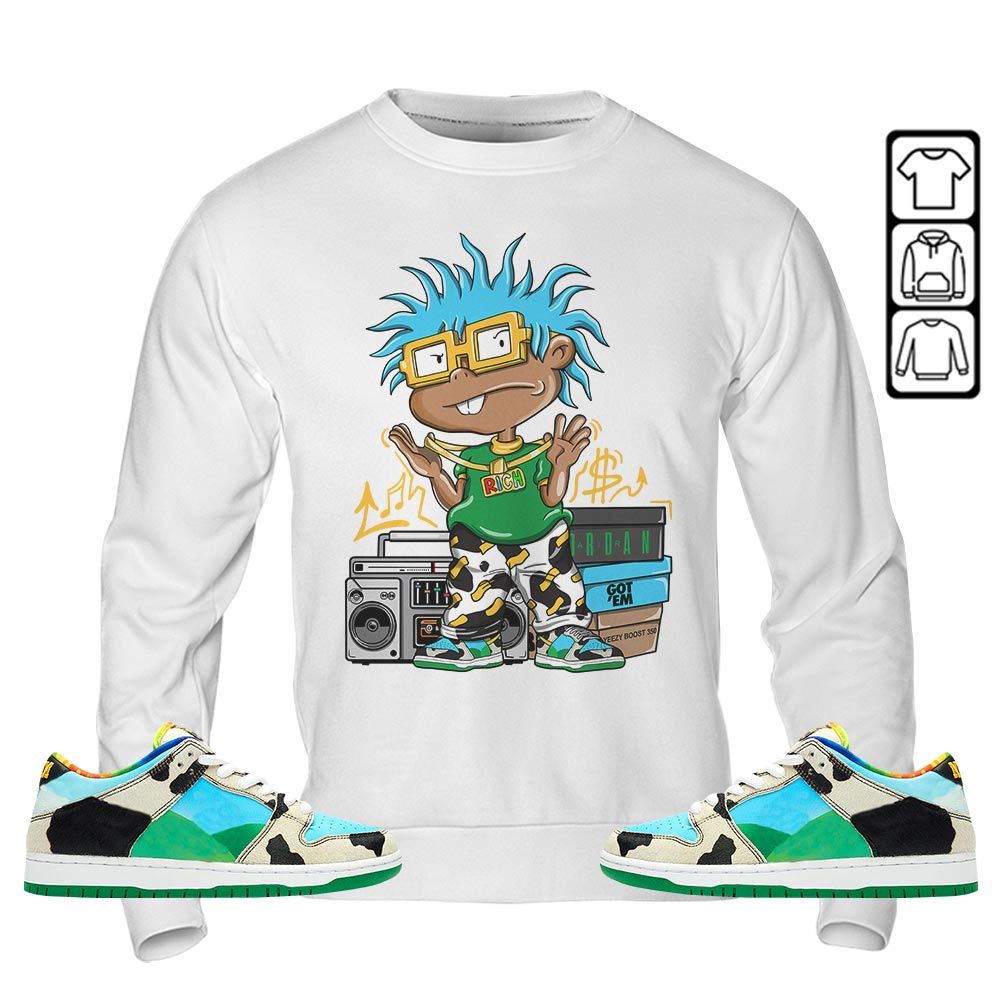 Rich Cartoon 90s Sneaker Shirt Match Chunky Dunky, SB Dunk Chunky Dunky MKO T-Shirt Rich Cartoon 90s Sneaker Shirt Match Chunky Dunky, SB Dunk Chunky Dunky MKO T-Shirt