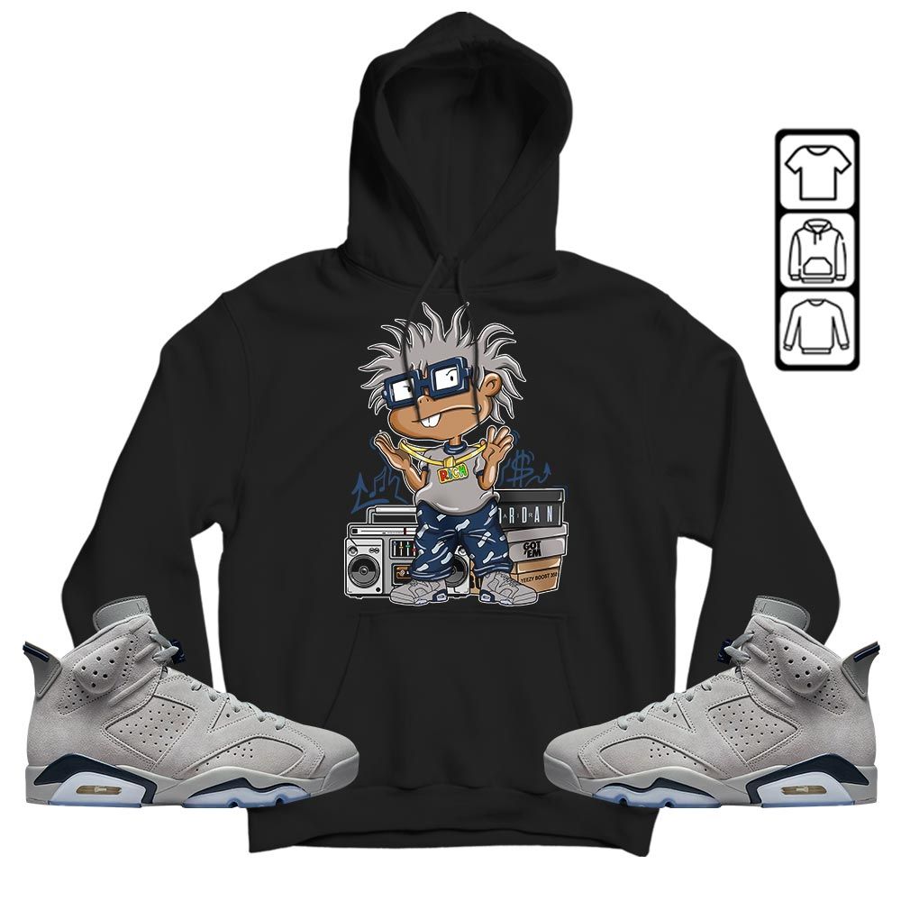 Rich Cartoon 90s Sneaker Shirt Match Georgetown 6s, Jordan 6 Retro Georgetown MKO T-Shirt Rich Cartoon 90s Sneaker Shirt Match Georgetown 6s, Jordan 6 Retro Georgetown MKO T-Shirt