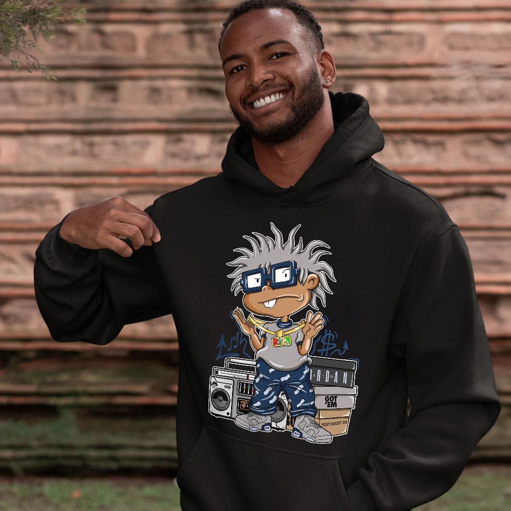 Rich Cartoon 90s Sneaker Shirt Match Georgetown 6s, Jordan 6 Retro Georgetown MKO T-Shirt Rich Cartoon 90s Sneaker Shirt Match Georgetown 6s, Jordan 6 Retro Georgetown MKO T-Shirt