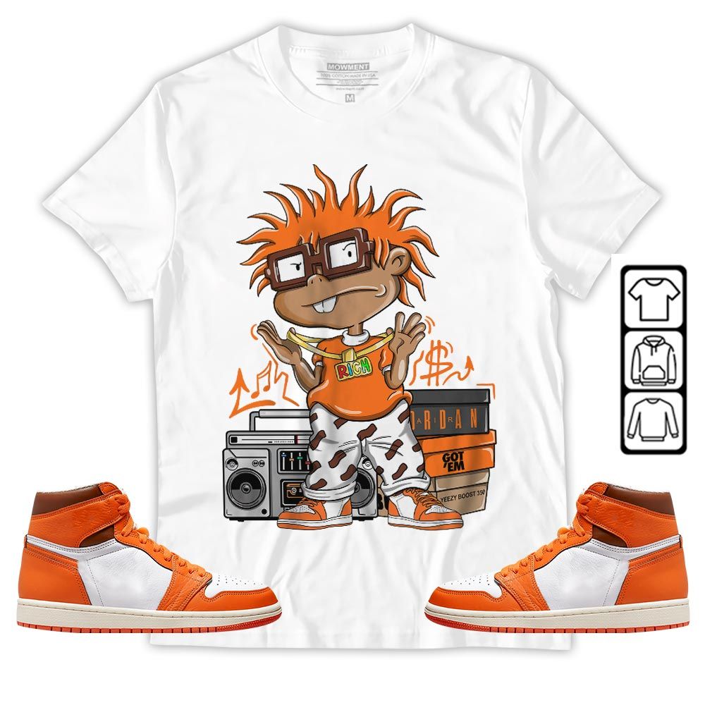 Rich Cartoon 90s Sneaker Shirt Match High OG Starfish 1s, Jordan 1 Retro High OG Starfish MKO T-Shirt Rich Cartoon 90s Sneaker Shirt Match High OG Starfish 1s, Jordan 1 Retro High OG Starfish MKO T-Shirt