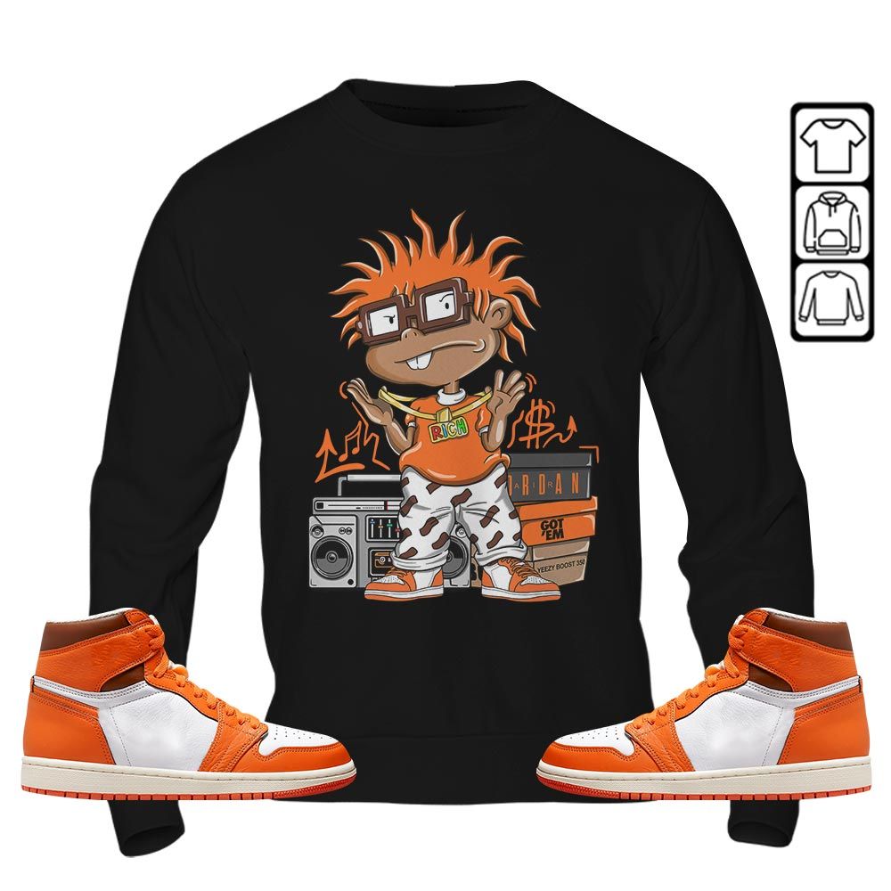Rich Cartoon 90s Sneaker Shirt Match High OG Starfish 1s, Jordan 1 Retro High OG Starfish MKO T-Shirt Rich Cartoon 90s Sneaker Shirt Match High OG Starfish 1s, Jordan 1 Retro High OG Starfish MKO T-Shirt