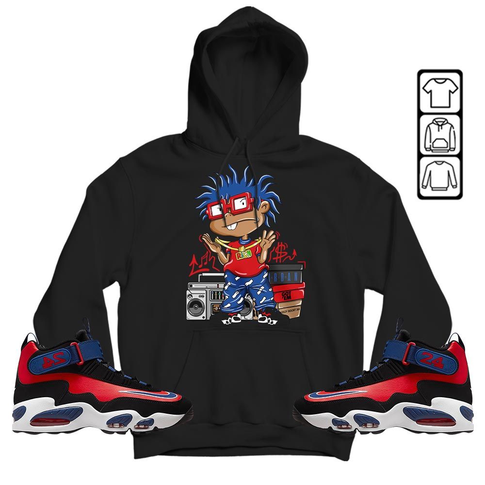 Rich Cartoon 90s Sneaker Shirt Match Max 1 Navy Red Black, Air Griffey Max 1 Black Red Navy Blue MKO T-Shirt Rich Cartoon 90s Sneaker Shirt Match Max 1 Navy Red Black, Air Griffey Max 1 Black Red Navy Blue MKO T-Shirt