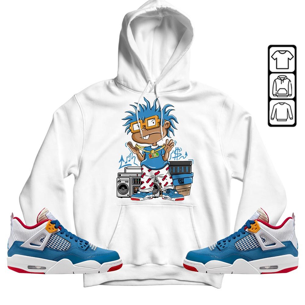 Rich Cartoon 90s Sneaker Shirt Match Messy Room 4s, Jordan 4 GS Messy Room MKO T-Shirt
