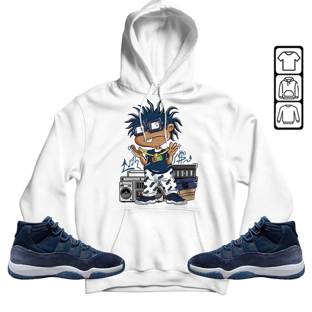 Rich Cartoon 90s Sneaker Shirt Match Midnight Navy 11s, Jordan 11 Retro Midnight Navy MKO T-Shirt Rich Cartoon 90s Sneaker Shirt Match Midnight Navy 11s, Jordan 11 Retro Midnight Navy MKO T-Shirt