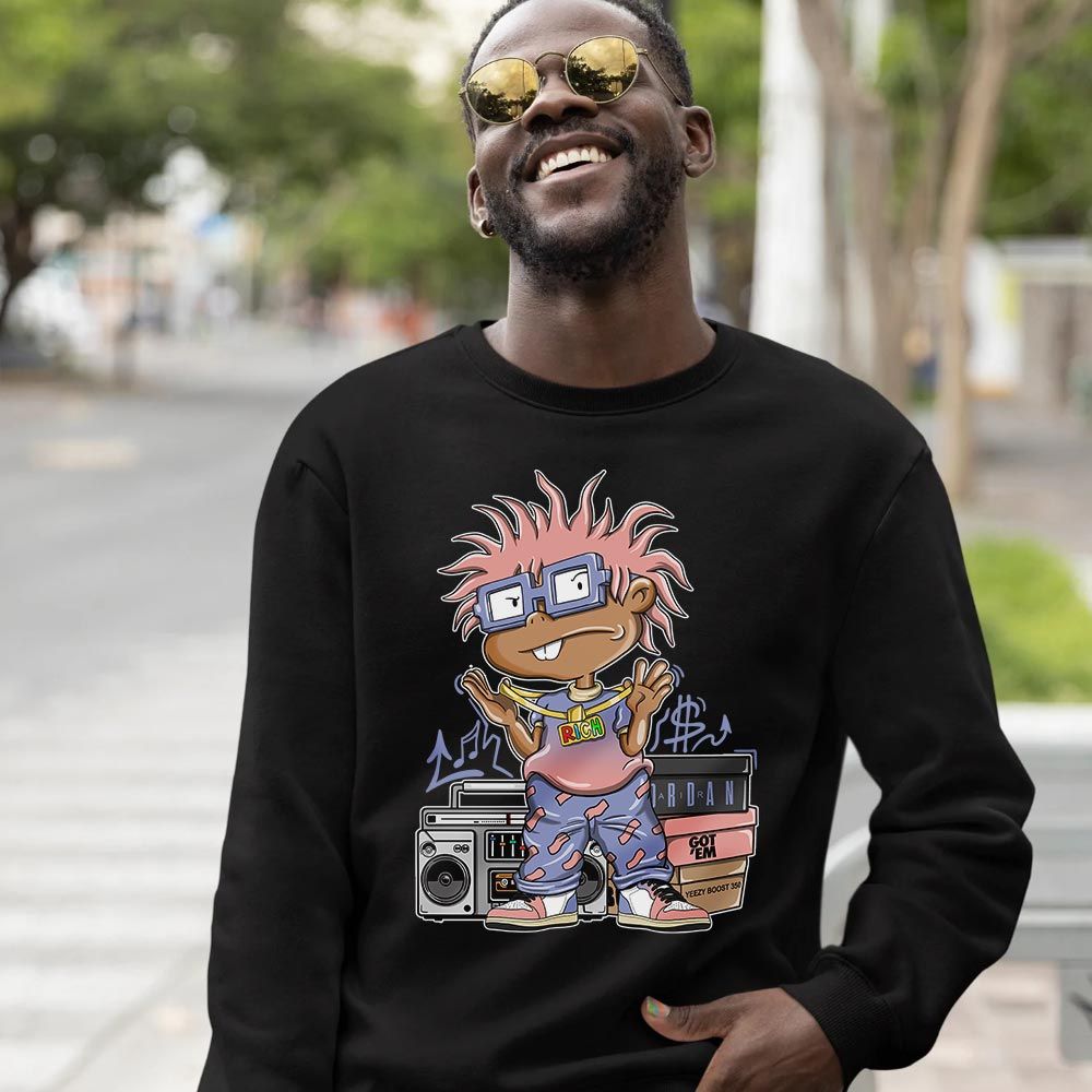 Rich Cartoon 90s Sneaker Shirt Match Retro Skyline 1s, Jordan 1 High OG Skyline MKO T-Shirt Rich Cartoon 90s Sneaker Shirt Match Retro Skyline 1s, Jordan 1 High OG Skyline MKO T-Shirt
