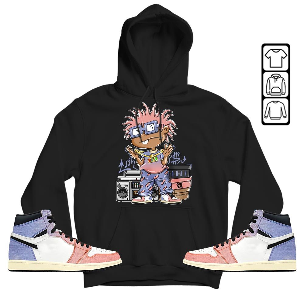 Rich Cartoon 90s Sneaker Shirt Match Retro Skyline 1s, Jordan 1 High OG Skyline MKO T-Shirt Rich Cartoon 90s Sneaker Shirt Match Retro Skyline 1s, Jordan 1 High OG Skyline MKO T-Shirt