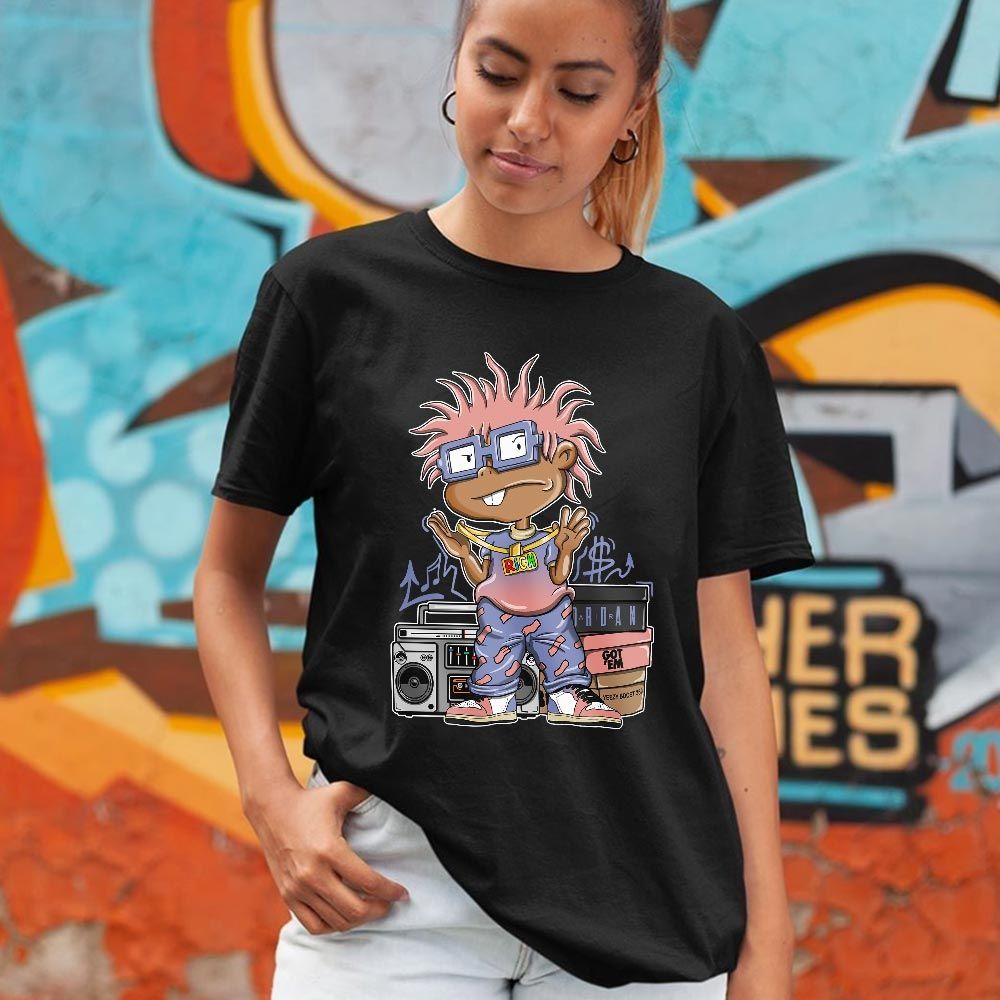 Rich Cartoon 90s Sneaker Shirt Match Retro Skyline 1s, Jordan 1 High OG Skyline MKO T-Shirt Rich Cartoon 90s Sneaker Shirt Match Retro Skyline 1s, Jordan 1 High OG Skyline MKO T-Shirt