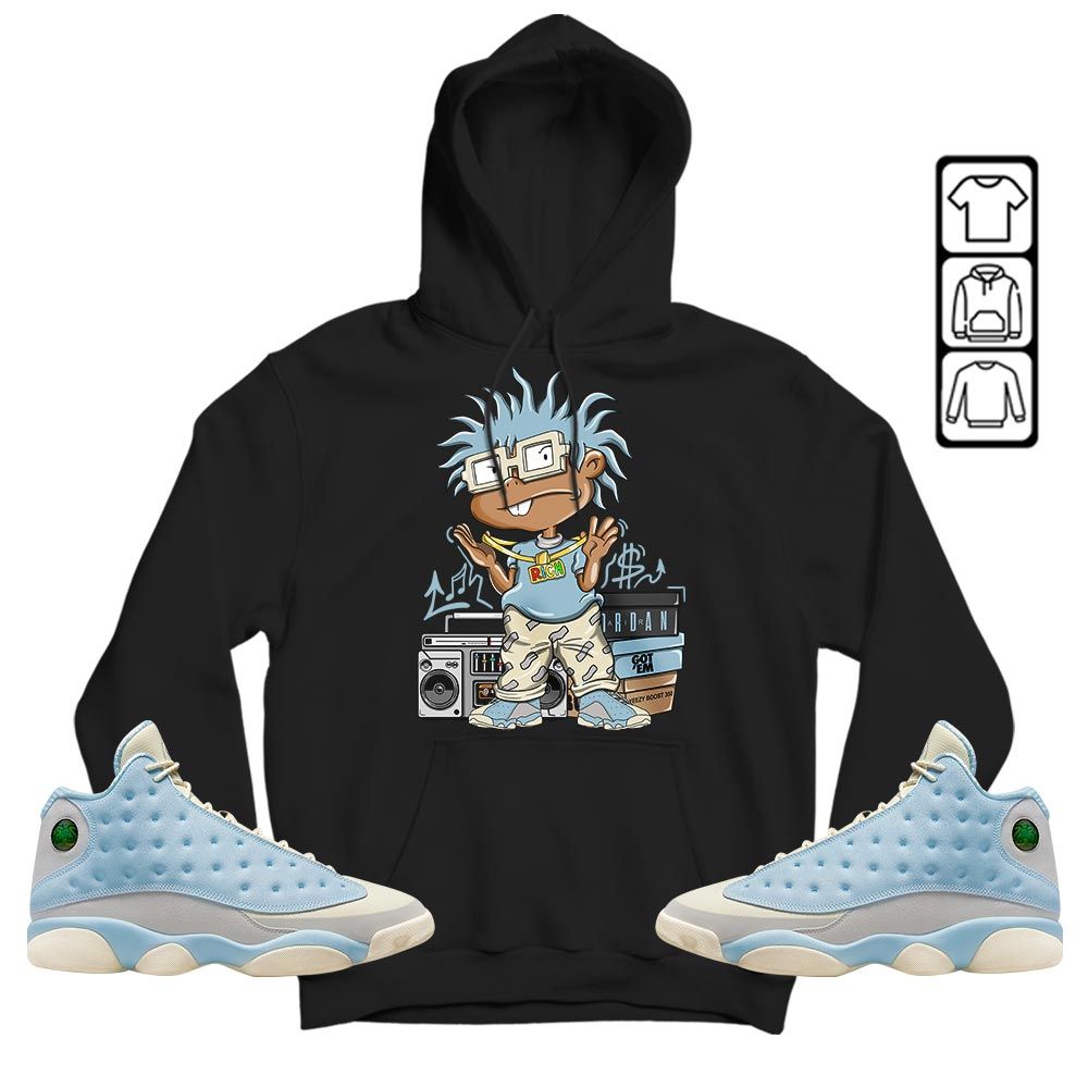 Rich Cartoon 90s Sneaker Shirt Match SoleFly 13s, Jordan 13 Retro SoleFly MKO T-Shirt Rich Cartoon 90s Sneaker Shirt Match SoleFly 13s, Jordan 13 Retro SoleFly MKO T-Shirt