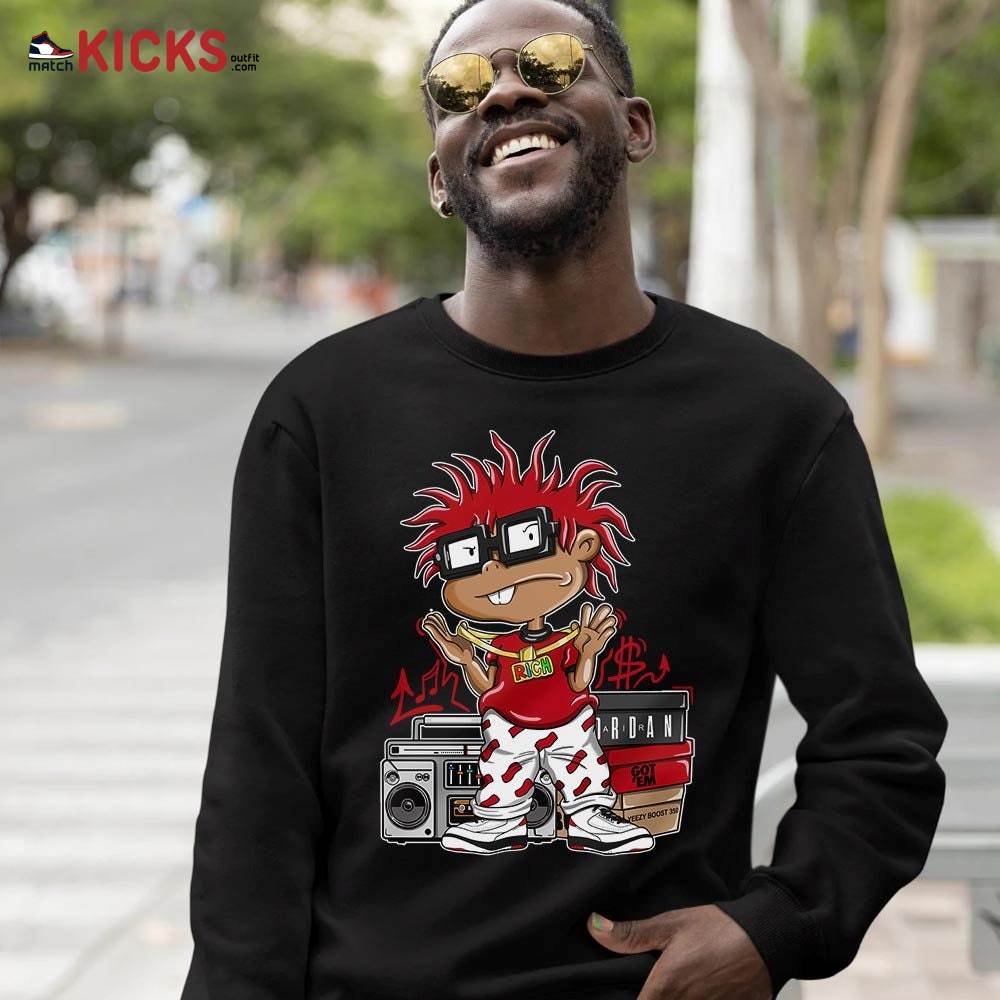 Rich Chuckie Sneaker Shirt Match 2 Chicago Varsity Red, Jordan Retro 2 Chicago MKO T-Shirt Rich Chuckie Sneaker Shirt Match 2 Chicago Varsity Red, Jordan Retro 2 Chicago MKO T-Shirt